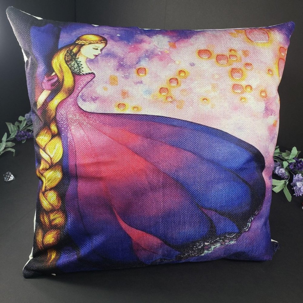 Rapunzel Disney Tangled Themed Home Decorative Pillowcase